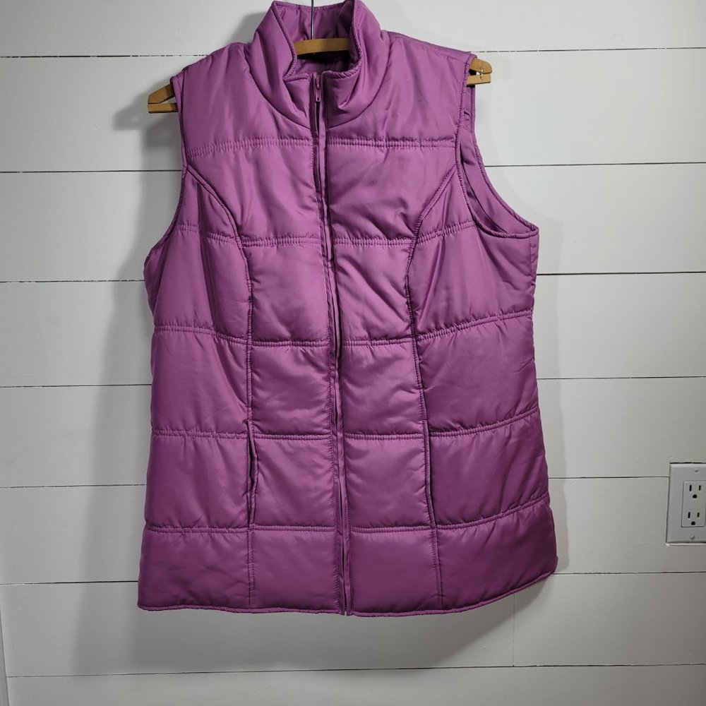 Women's Purple Puffer Vest